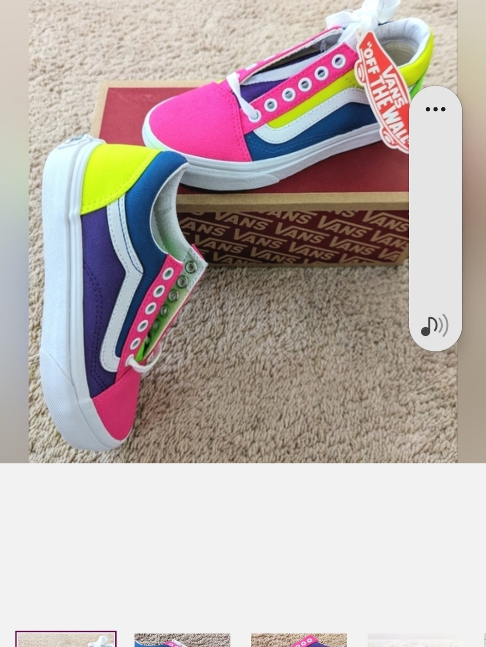 ISO.DO NOT BUY Vans Kids Multicolor Canvas Low-Top Sneakers